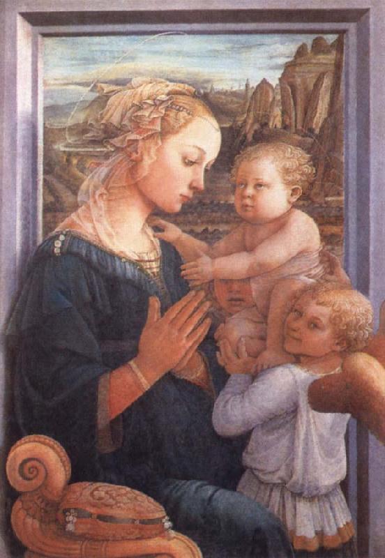 Filippino Lippi Madonna with the Child and Two Angels Sweden oil painting art